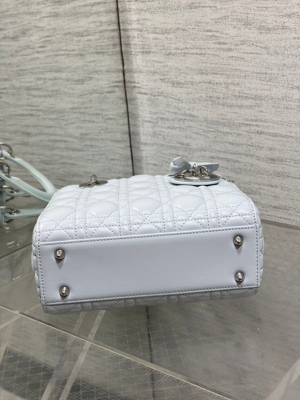 CD 2026 Lady Dior Bag 20cm Glacier Blue Lambskin 286617