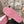 CC Low-Top Sneaker Pink And White Fabric