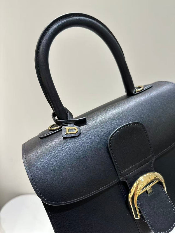 Delvaux Brillant Mini Bag 20cm Black in Cowhide