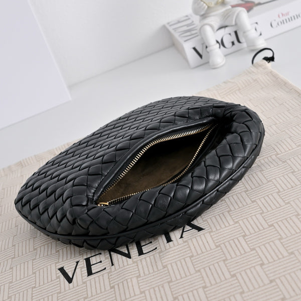 BV Baby Veneta Black Intrecciato Nappa Leather