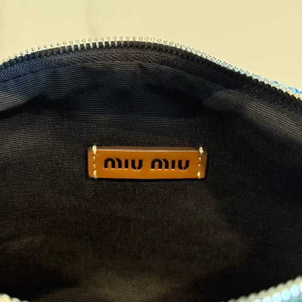 Miu Crochet Pouch Multicolor Cotton