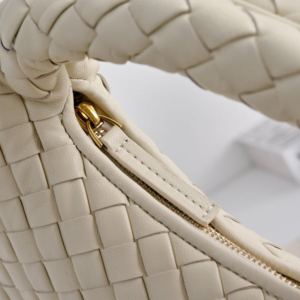 BV Baby Veneta Cream 26cm Intrecciato Nappa Leather