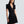 Balmain Short Flared Knit Dress Black With Gold Button