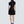 Balmain Short Flared Knit Dress Black With Gold Button