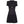 Balmain Short Flared Knit Dress Black With Gold Button