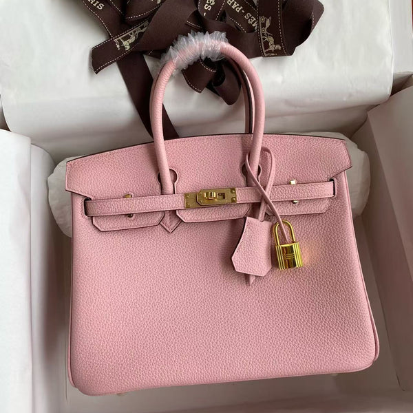 HM BIRKIN 30CM CUIR TOGO ROSE CLAIR QUINCAILLERIE DORÉE