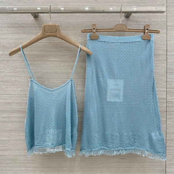 CC Skirt  Blue in Viscose 207949