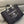 CC Deauville Tote Bag White Lettering Chain Strap 38cm Black Denim