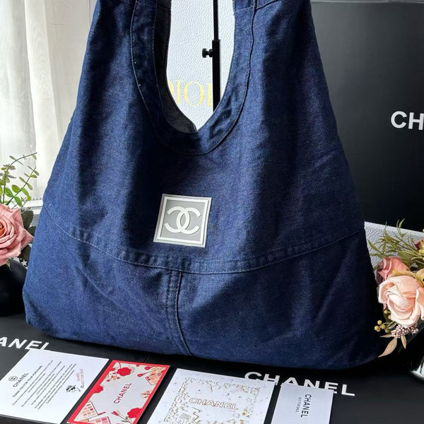 CC 25C Hobo Bags 45cm Dark Blue Denim