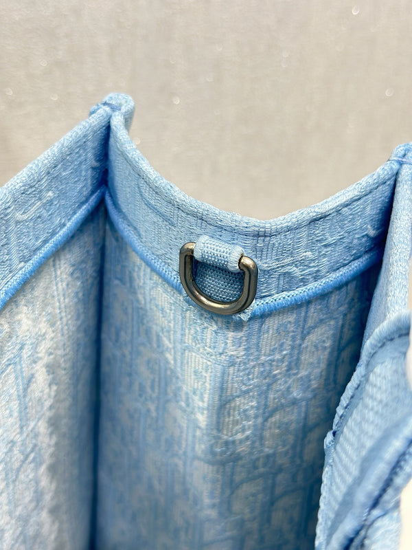 CD Book Tote Blue White  in Canvas