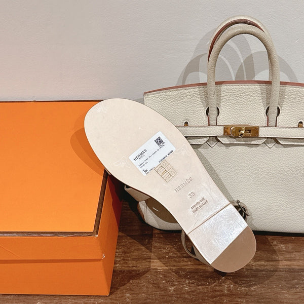 HM 25 Santorini Beige Epsom Leather Calfskin