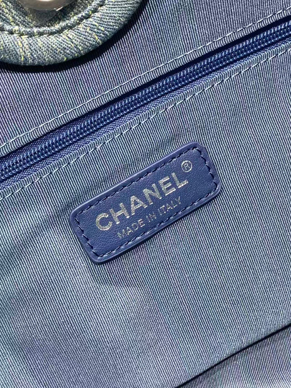 CC 25 Borsa grande all'uncinetto Deauville 34 cm nera