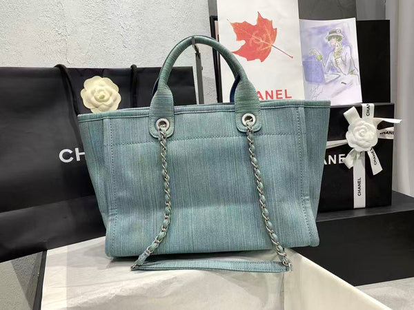 CC 25 Borsa grande all'uncinetto Deauville 34 cm nera