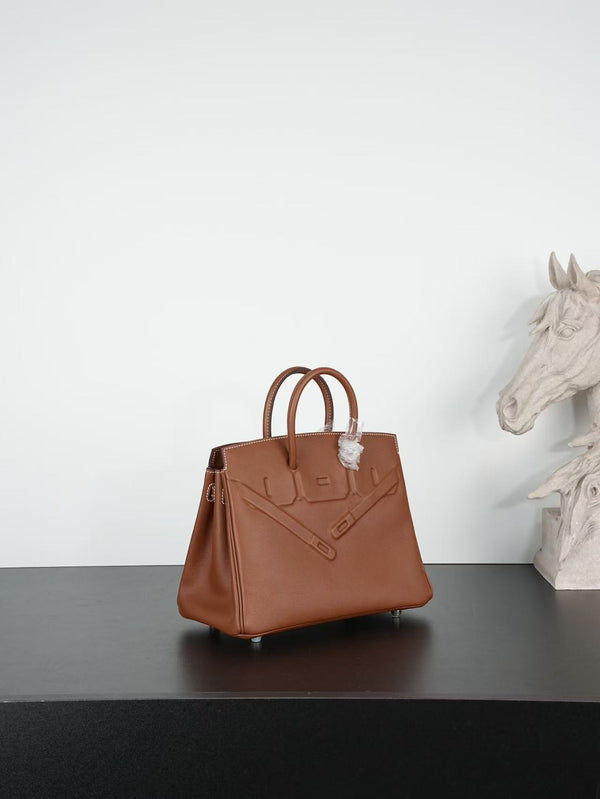 HM BIRKIN 30CM PELLE TOGO ROSA CHIARO FERRAMENTA ORO