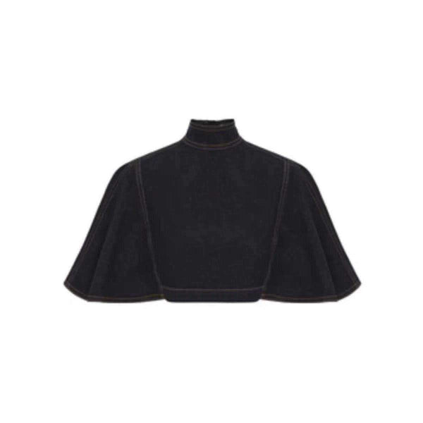Zimmermann Hypnotic Croptop and Midi Skirt in Blue Denim
