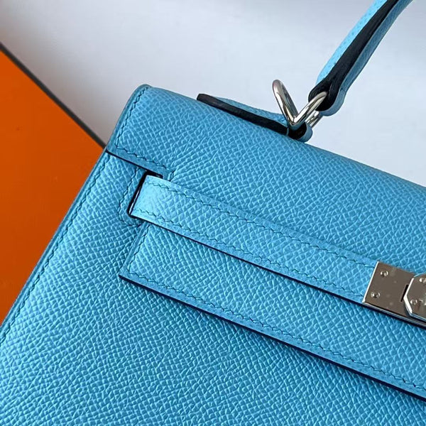 HM KELLY 28CM GRIGIO TOGO ORO HARDWARE