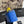 CC Long Vanity Bag 17cm Blue with Superman in Sheepskin