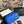 CC Long Vanity Bag 17cm Blue with Superman in Sheepskin