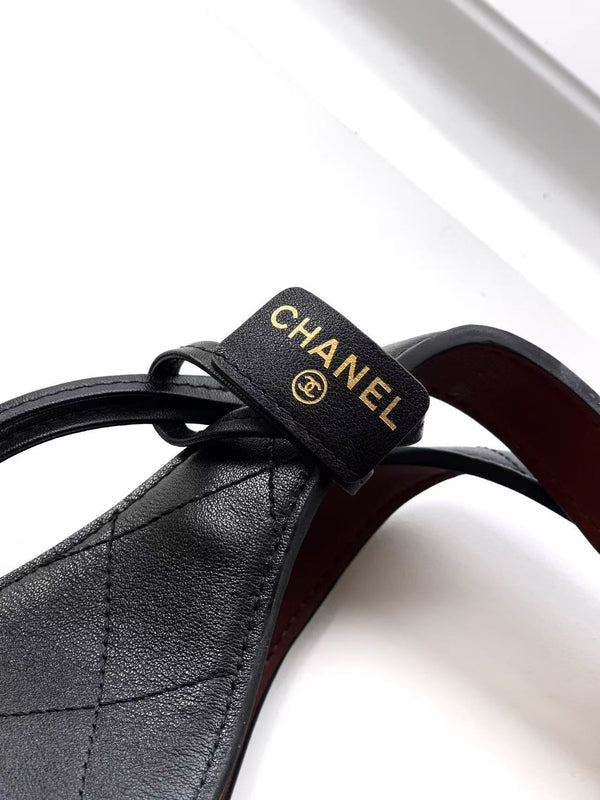 CC 2026 Shopping Bag Black Calfskin
