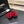 CC 26s Ballet Flat Black Red Horsehair