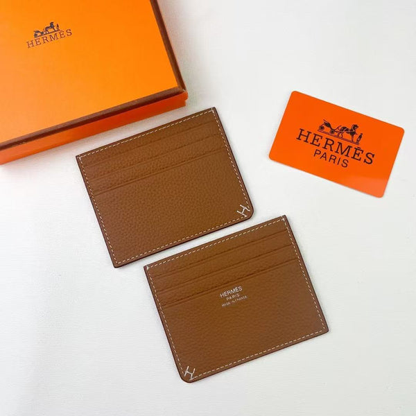 HM R.M.Porte-cartes en cuir Togo noir 284476