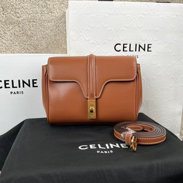 Celine Soft 18 Bag Tan Smooth Calfskin