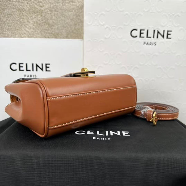 Celine Soft 18 Bag Tan Smooth Calfskin