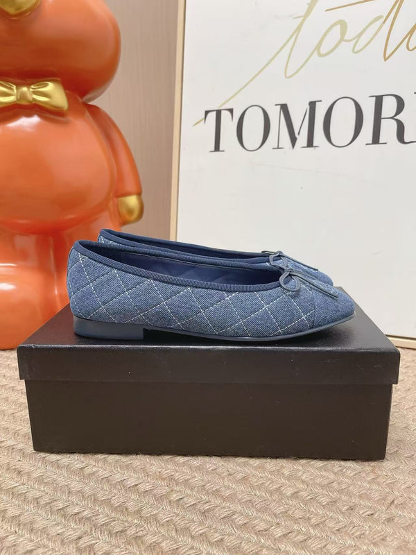 CC Ballet Flat Blue Denim