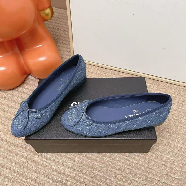 CC Ballet Flat Blue Denim