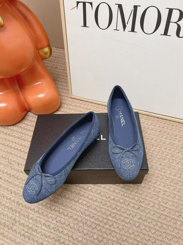 CC Ballet Flat Blue Denim