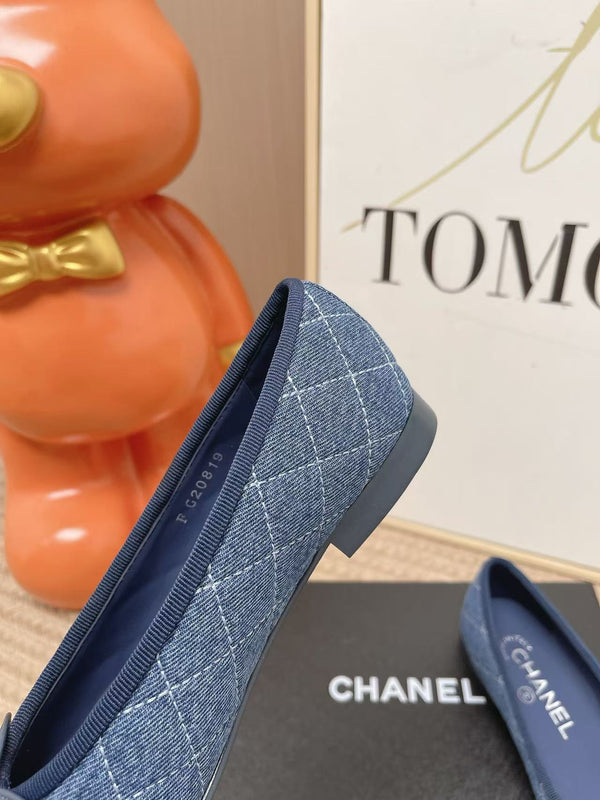 CC Ballet Flat Blue Denim