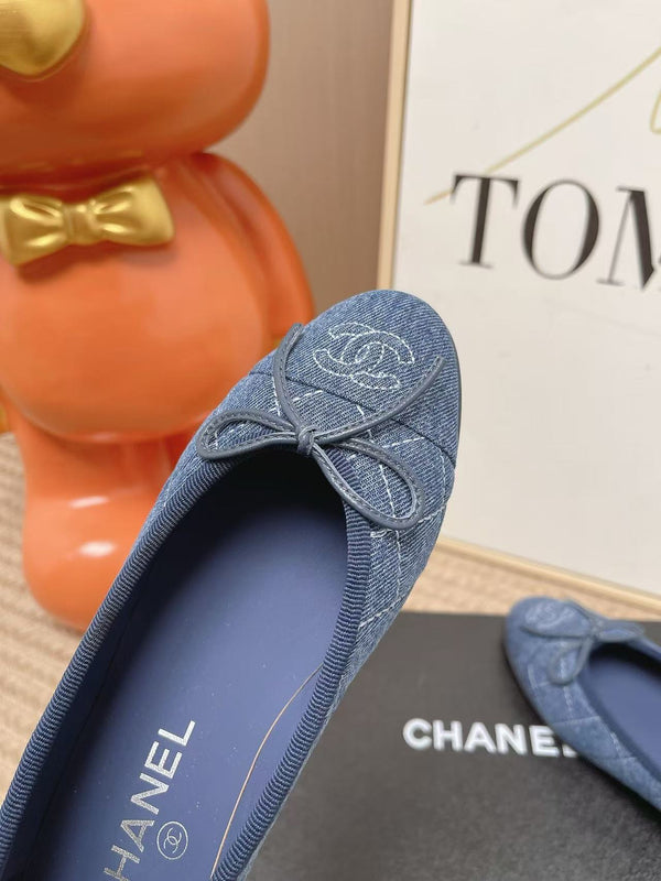 CC Ballet Flat Blue Denim