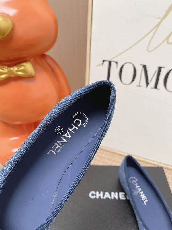 CC Ballet Flat Blue Denim
