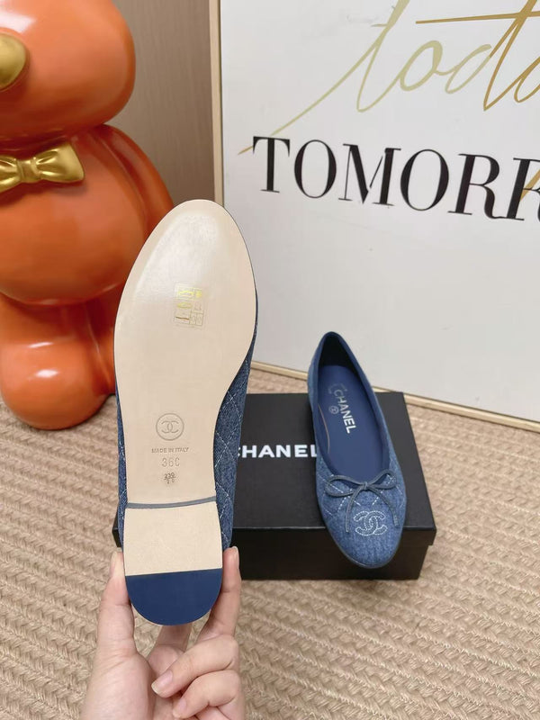 CC Ballet Flat Blue Denim