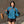 YSL Cassandre Windbreaker Jacket in Teal Nylon Faille