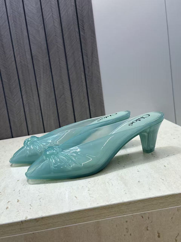 Chloe Jelly Mules In Spearmint TPU