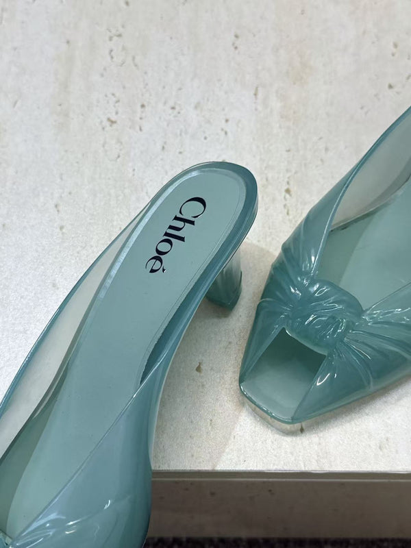 Chloe Jelly Mules In Spearmint TPU