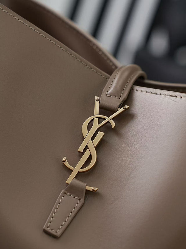 YSL 26s Le 37 Bucket Bag 26cm Coffe Calfskin