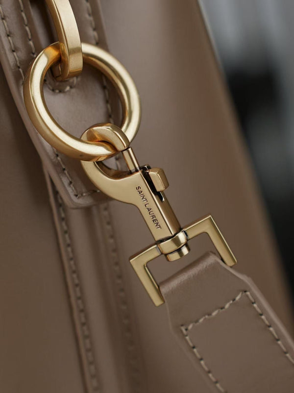 YSL 26s Le 37 Bucket Bag 26cm Coffe Calfskin