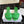 CD Bloom Mules 4.5CM Green Leather Flowers Bee Accent 966855