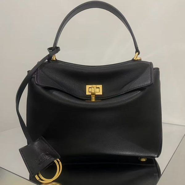 Balenciaga Mini Bag 22 Black Calfskin Gold Hardware