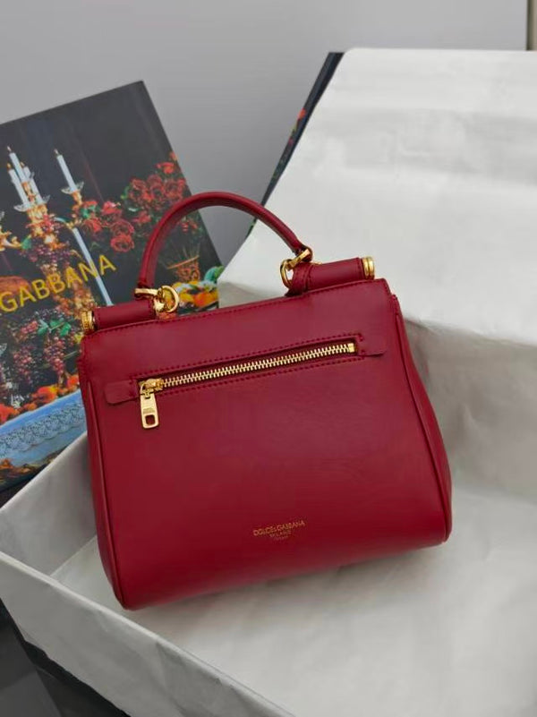 DB My Sicily Bag 21cm Red Calfskin