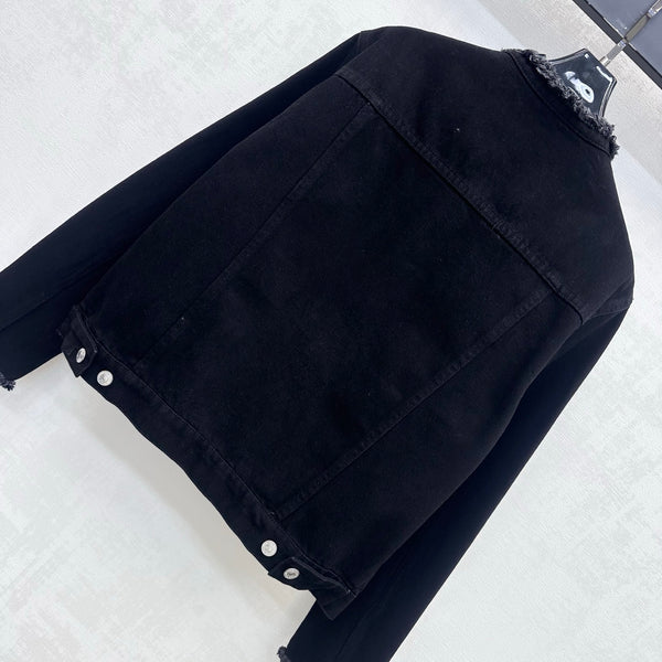 CE Trucker Jacket in Black Heavy Cotton