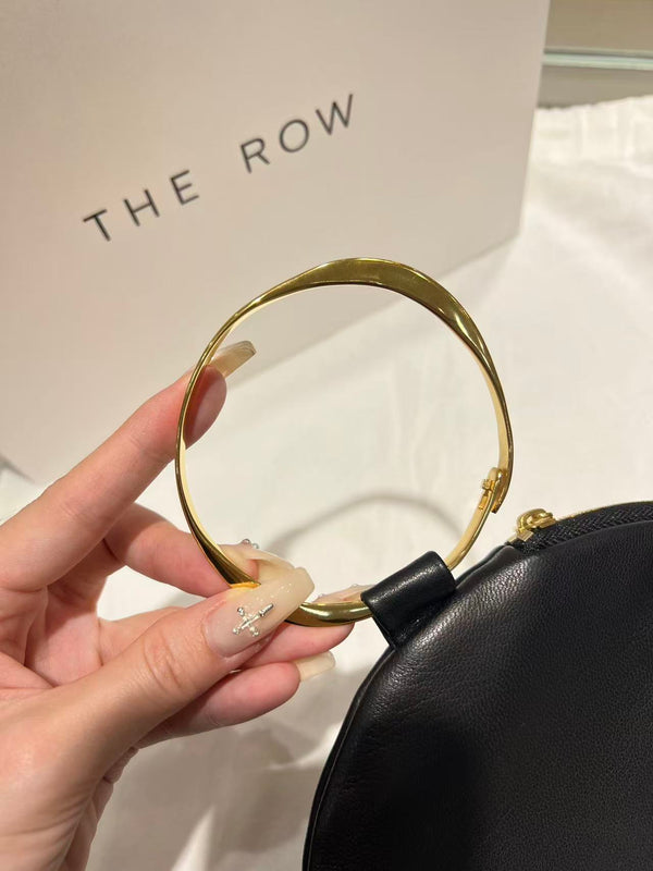 The Geo Bracelet Clutch 19cm Black Lambskin