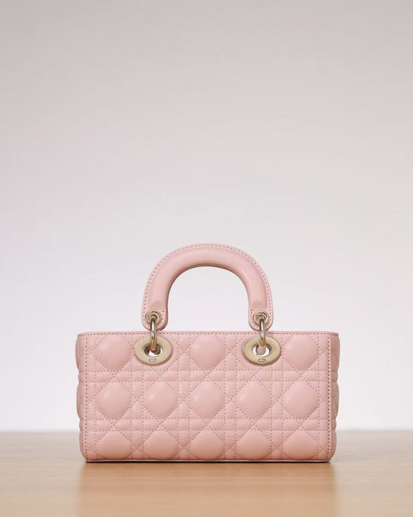 CD Lady D-Joy 22cm Bag Pink Lambskin