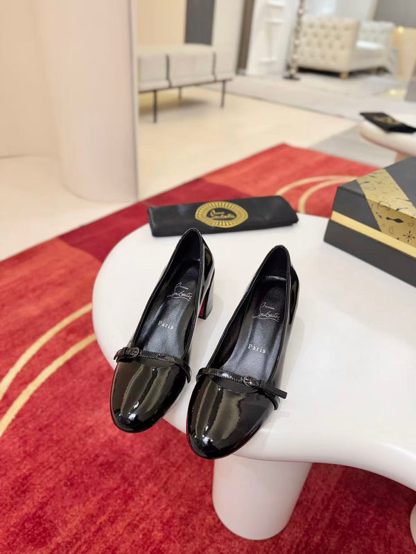 CL Jane Nina Pumps 55mm in Black Patent Leather