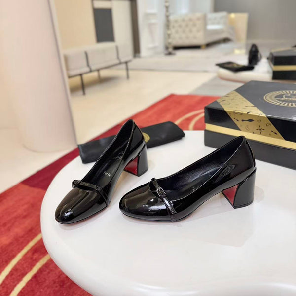 CL Jane Nina Pumps 55mm in Black Patent Leather