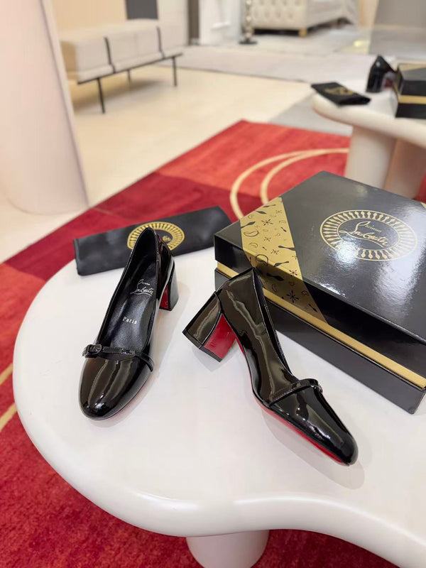 CL Jane Nina Pumps 55mm in Black Patent Leather