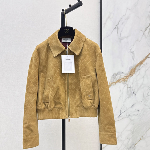 CC Fango Blouson Brown Burgundy Suede Leather