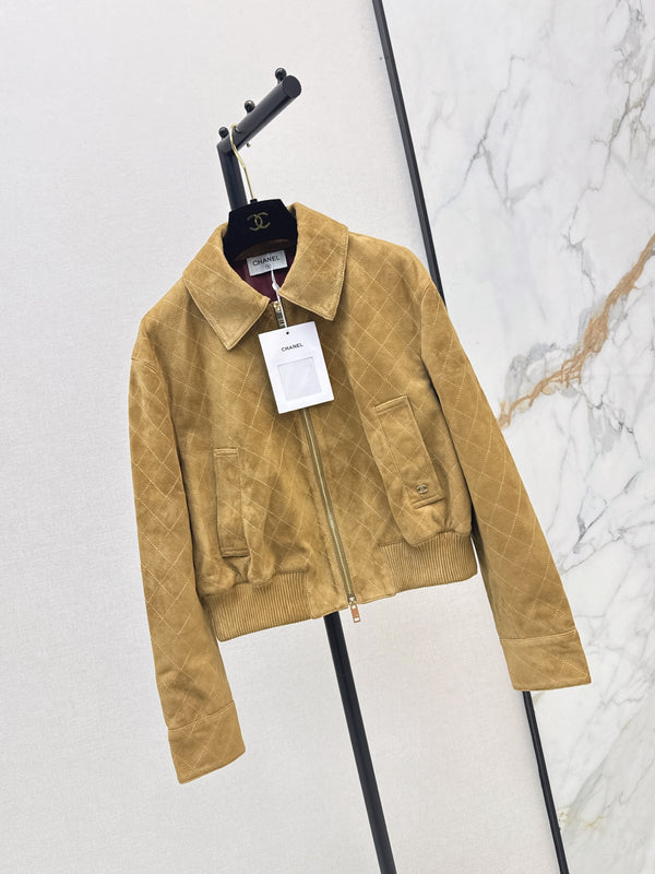CC Fango Blouson Brown Burgundy Suede Leather